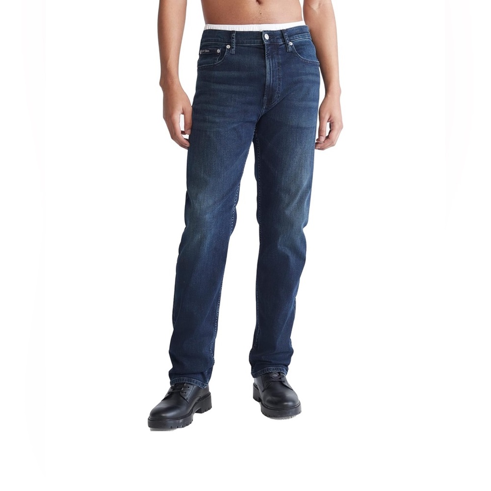 Calvin Klein Men's Standard Straight Fit Jeans boston blue black NWT